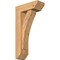 Ekena Millwork Thorton Slat Smooth Bracket w/ Offset Brace, Western Red Cedar, 5 1/2"W x 14"D x 26"H BKT0604X14X26THR06SWR - alternate 1